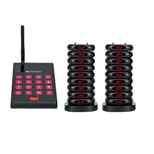 Retekess TD161ワイヤレ呼び出しシステム お客様呼び出しベル フード