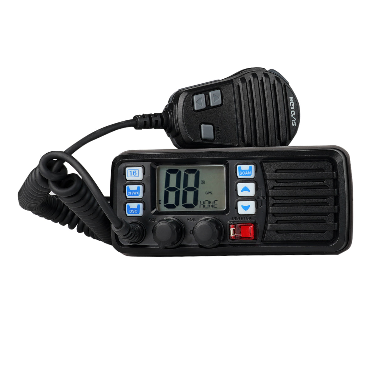 RETEVIS RM20 国際VHFトランシーバー 25W GPS NOAA IP67防水 振動排水