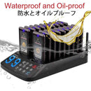 Retekess T115ワイヤレス呼び出しシステム 1xホスト+18xレシーバー IP33防水 - retekess