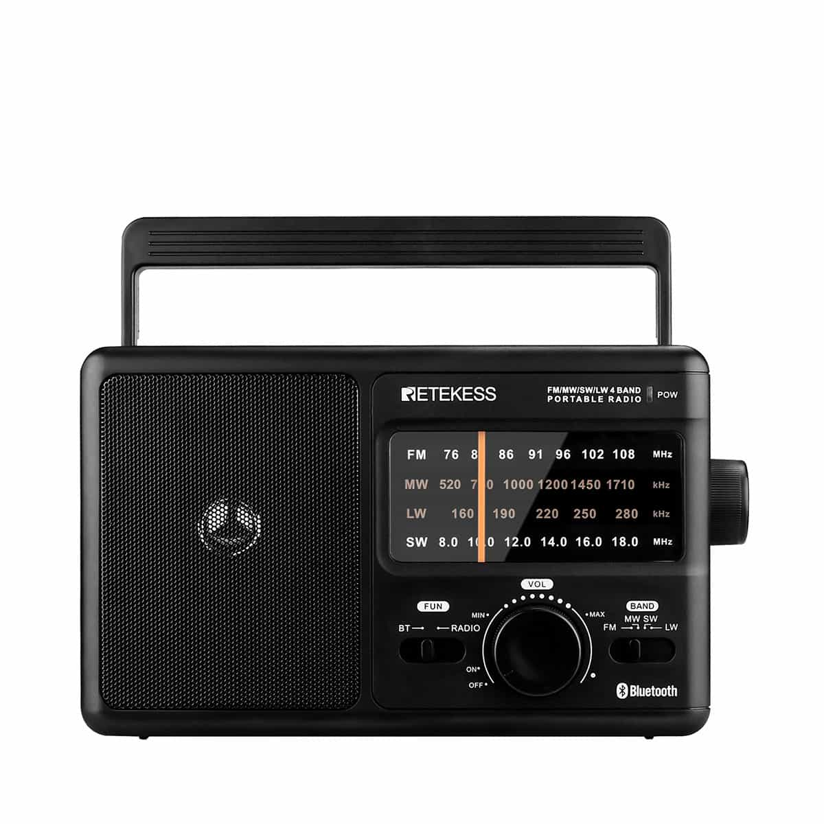 Retekess TR626ラジオ 携帯 短波ラジオ AM/FM / SW / LW 4バンド 