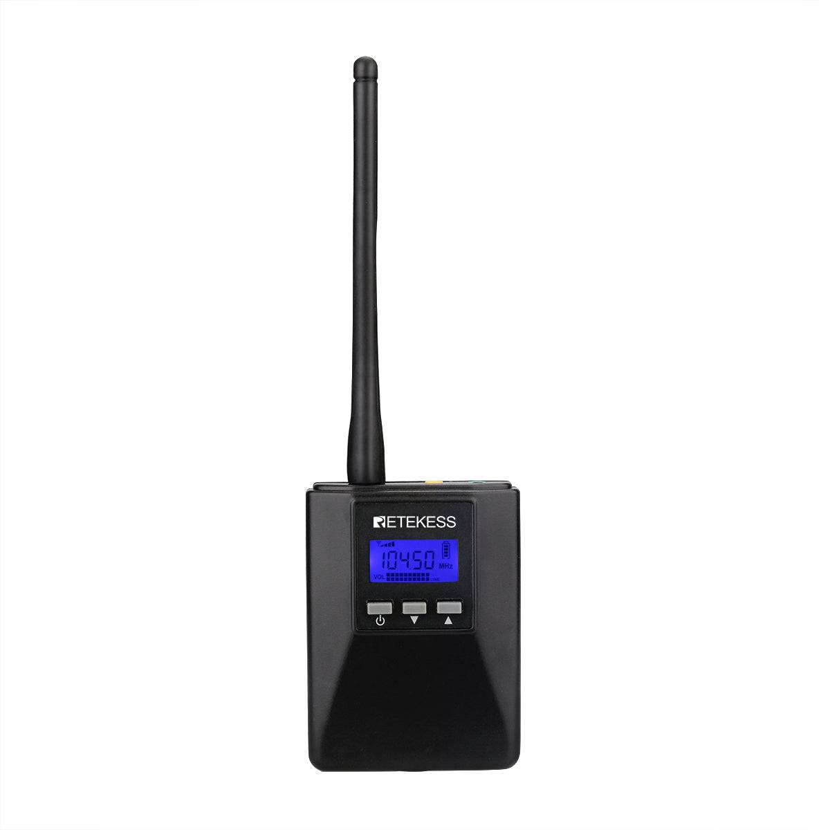 Retekess TR506簡易無線局 特定小電力無線局 ミニFM局 FM送信機 200mw/1000mAh