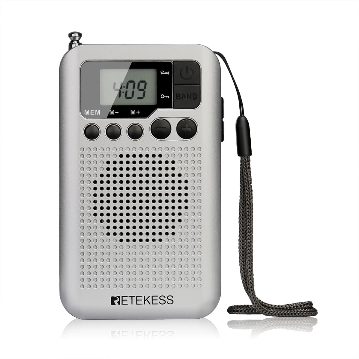 Retekess TR106ラジオAM FMポータブル ラジオ軽量ラジオ 時計機能