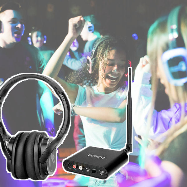 サイレントディスコ　ワイヤレスヘッドフォン20個セット　DJイベント　パーティー サイレントディスコ ワイヤレスヘッドフォン20個セット DJイベント