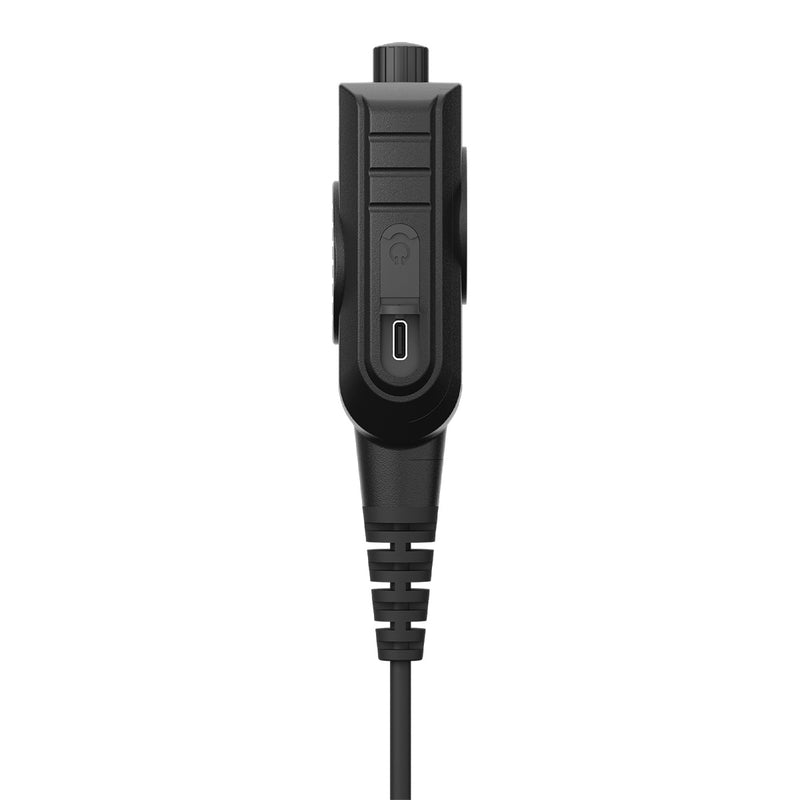 ケンウッド適用マイク スピーカーマイク AIアクティブ ノイズキャンセリングヘッドセット 【ケブラーケーブル/IP54防塵防水//Type-C充電】HK011 手持ち　トランシーバー