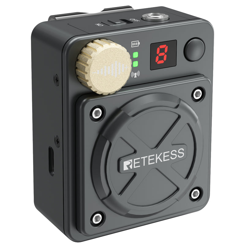 Retekess TA101インイヤーモニター ワイヤレスシステム モノラルとステレオ対応 ＜5msの遅延 8チャンネル 充電式 2.4GHzIEMシステム スタジオ/バンドリハーサル/ライブパフォーマンス/生放送用