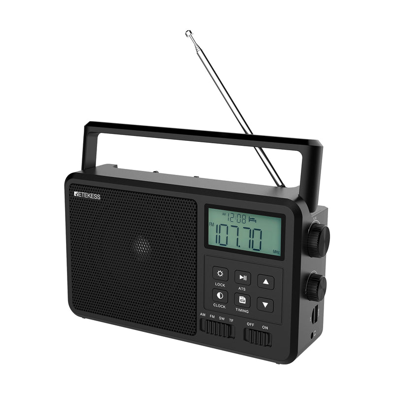 Retekess TR638ラジオ ポータブルラジオ  短波ラジオ 携帯ラジオ Bluetooth ラジオ FM AMラジオ 短波ラジオ  2つの電源供給方式 高感度  大きなノブ 高品質 高齢者に最適　贈り物