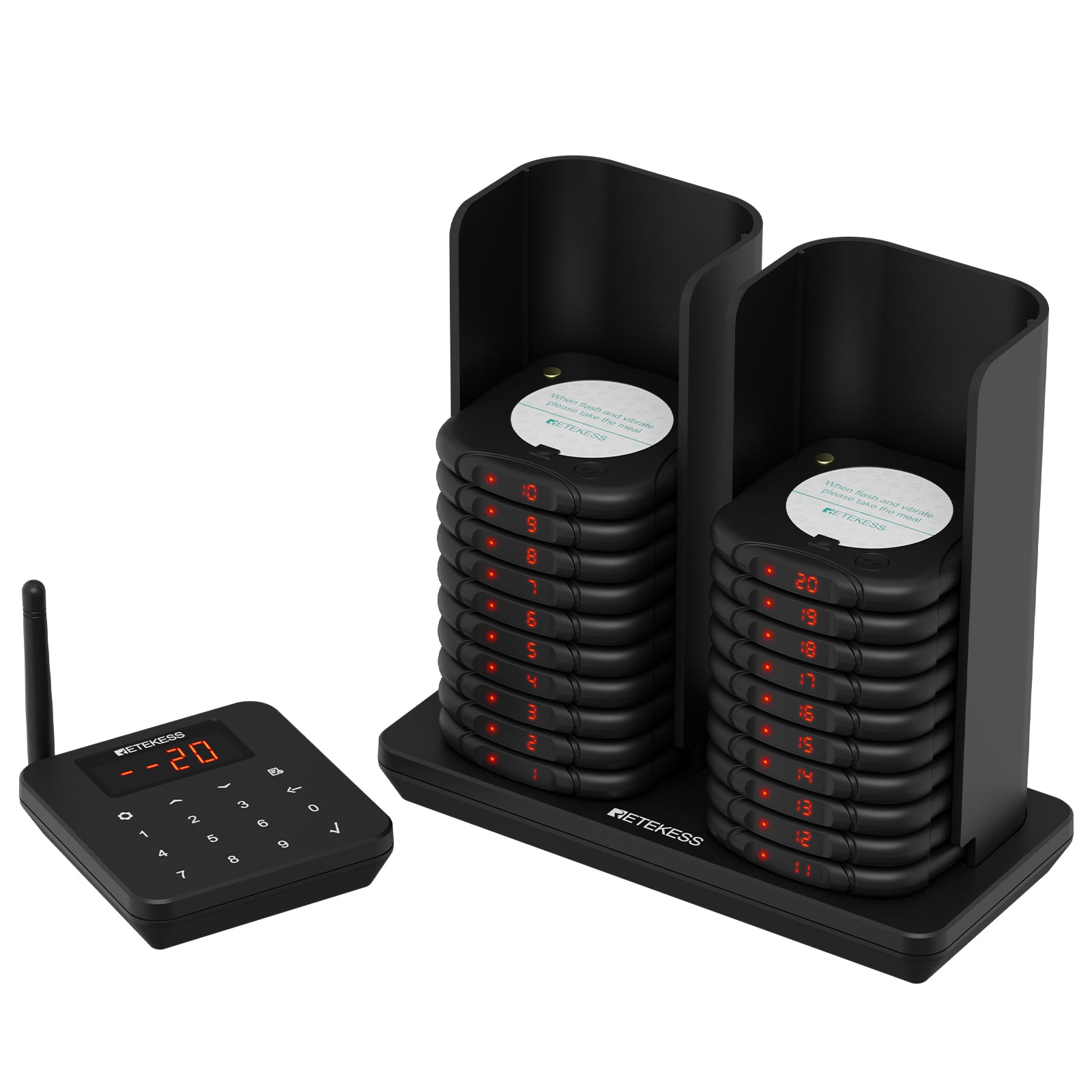 RETEKESS ワイヤレス呼び出しベル Retekess TD112ワイヤレス 腕時計型携帯受信機とTD005ワイヤレス