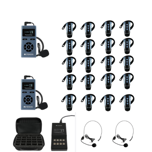 1-Retekess TT106 ワイヤレスガイドシステム 耳掛け式ツアーガイド