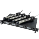 Retekess TC104 UHF無線マルチメディアマイクシステム Bluetooth＆MP3プレーヤーをサポート 4チャンネル ハンドヘルド メタルマイク パーティー 教会イベント 結婚式のスピーチ用