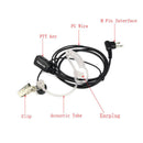 Retevis EAM002 トランシーバーイヤホン音響管ヘッドセット 2Pin PTT マイクモトローラ PRO1150 P040 CT150 CT150 HYT TC-500 汎用アクセサリー ブラック