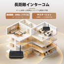 Retekess TH201 ワイヤレスインターホン最新アップグレード版  双方向通話  スマート音声インターコム 見守り液晶 24時間のケア プラグアンドプレイ 2000+のチャンネル 超長距離 15種類の着信音オプション 8段階音量調整 簡単な設置 部屋から部屋へ ホームインターフォン  オフィス 工場 看護師  高齢者 子ども/老人/妊婦見守り