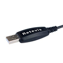 RETEVIS RT3 RT8 RT52 RT3S用純正USBプログラミングケーブル 汎用アクセサリー ブラック