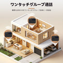 Retekess TH201 ワイヤレスインターホン最新アップグレード版  双方向通話  スマート音声インターコム 見守り液晶 24時間のケア プラグアンドプレイ 2000+のチャンネル 超長距離 15種類の着信音オプション 8段階音量調整 簡単な設置 部屋から部屋へ ホームインターフォン  オフィス 工場 看護師  高齢者 子ども/老人/妊婦見守り