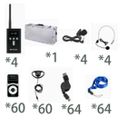1-Retekess T130P/T131P 無線ガイドシステム  最新アップグレード版本 送信機*1+受信機*1  D型イヤホン 両耳に使用可能 長い伝送距離 ノイズ低減 自動シャットダウン 観光 工場見学 会社説明会 同時通訳（機器自体に翻訳機能なし）博物館 教会翻訳