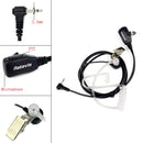 Retevis EAM101 1ピンPTTマイク隠しエアアコースティックチューブイヤホン 汎用アクセサリー ブラック