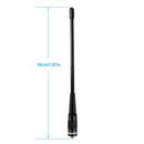 Retevisアンテナ RHD-701 SMAメス デュアルバンド  VHF/UHF (144/430MHz) 8.46インチ 汎用アクセサリー ブラック
