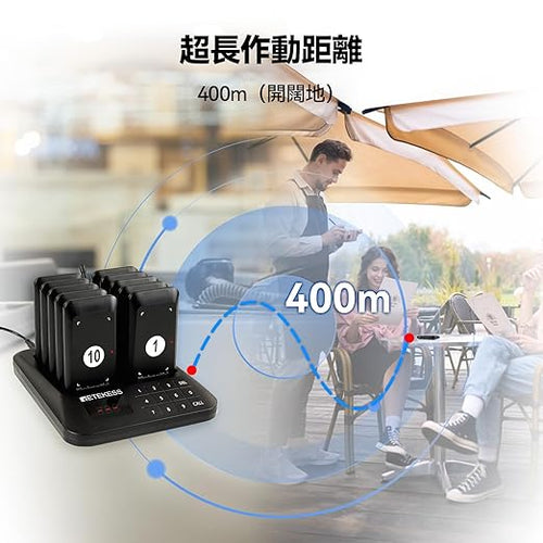 電波法適合】Retekess TD157S 呼び出しベル 受信機（子機）10台セット