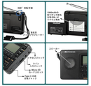 Retekess V115 小型短波ラジオ AM/FM/SW ポータブルラジオ USB-C充電式 Micro SDカード MP3ステレオ 日本語対応 アマチュア無線愛好家向け 高感度 防災 スリープタイマー 録音機能 RECボイスレコーダー 両親への贈り物 敬老の日 プレゼント