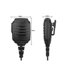 Retevis RS-114 防水スピーカーマイク IP54 汎用2ピンショルダー型スピーカーマイク（レテビス、 TYT、 バオフェン製トランシーバー用）