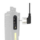 RETEVIS EAK001 トランシーバーヘッドセット 2ピンPTTマイク内蔵型アコースティックチューブインイヤーイヤホンヘッドセット 汎用アクセサリー ブラック  Baofeng UV-5R BF-88E Retevis RT622 TYT 用