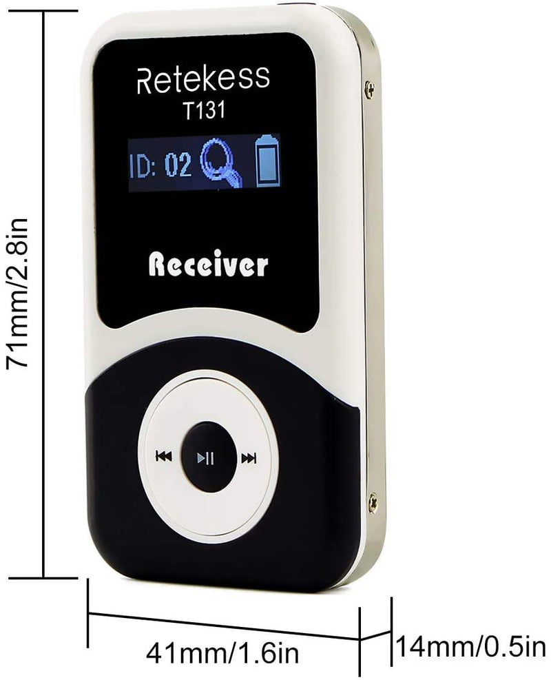 Retekess T130 無線ガイドシステム ワイヤレスツアーガイドシステム 　受信機10台　専用