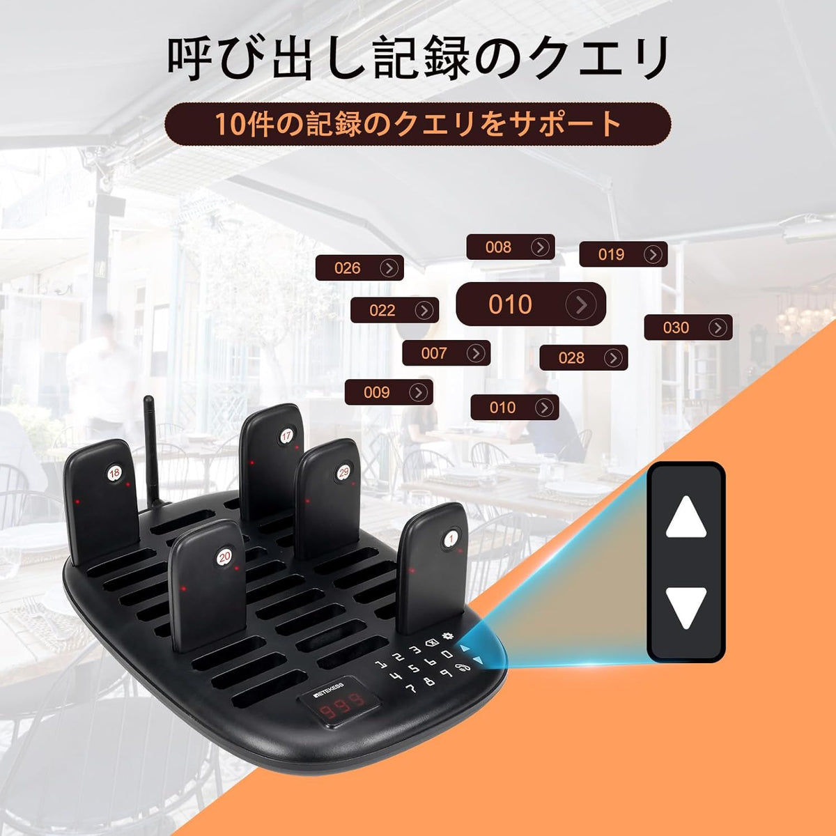 RetekessTD175P呼び出しベル 受信機（子機）30台セット呼び出し機