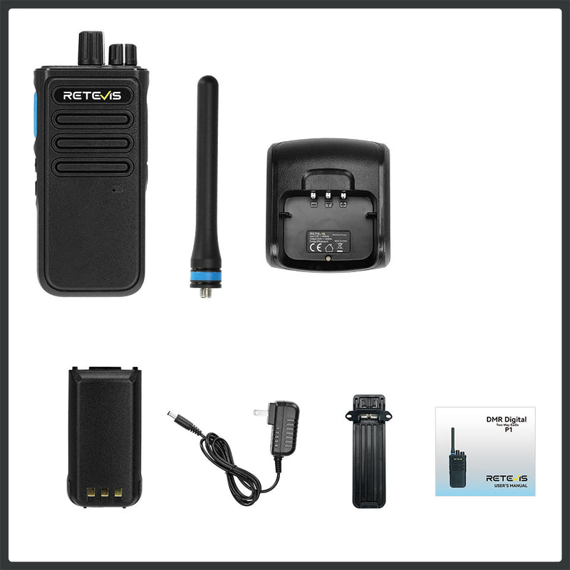 Retevis P1 DMR無線機 jard保証可能 デュアルバンドアマチュア無線 Motorola R2 / SL300 / CP100D ...