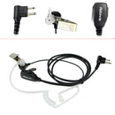 Retevis EAM002 トランシーバーイヤホン音響管ヘッドセット 2Pin PTT マイクモトローラ PRO1150 P040 CT150 CT150 HYT TC-500 汎用アクセサリー ブラック