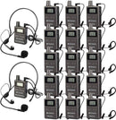 Retekess TT105 FMランスミッター ツアーガイドシステム 2.4GHz 双方向送信機と受信機 観光 工場見学