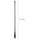 RETEVIS SMA-F U/V Eliteアンテナ 15.4インチ デュアルバンド 144/430MHz Retevis Baofeng H-777 RT-5R 888s UV5R トランシーバー用 汎用アクセサリー ブラック