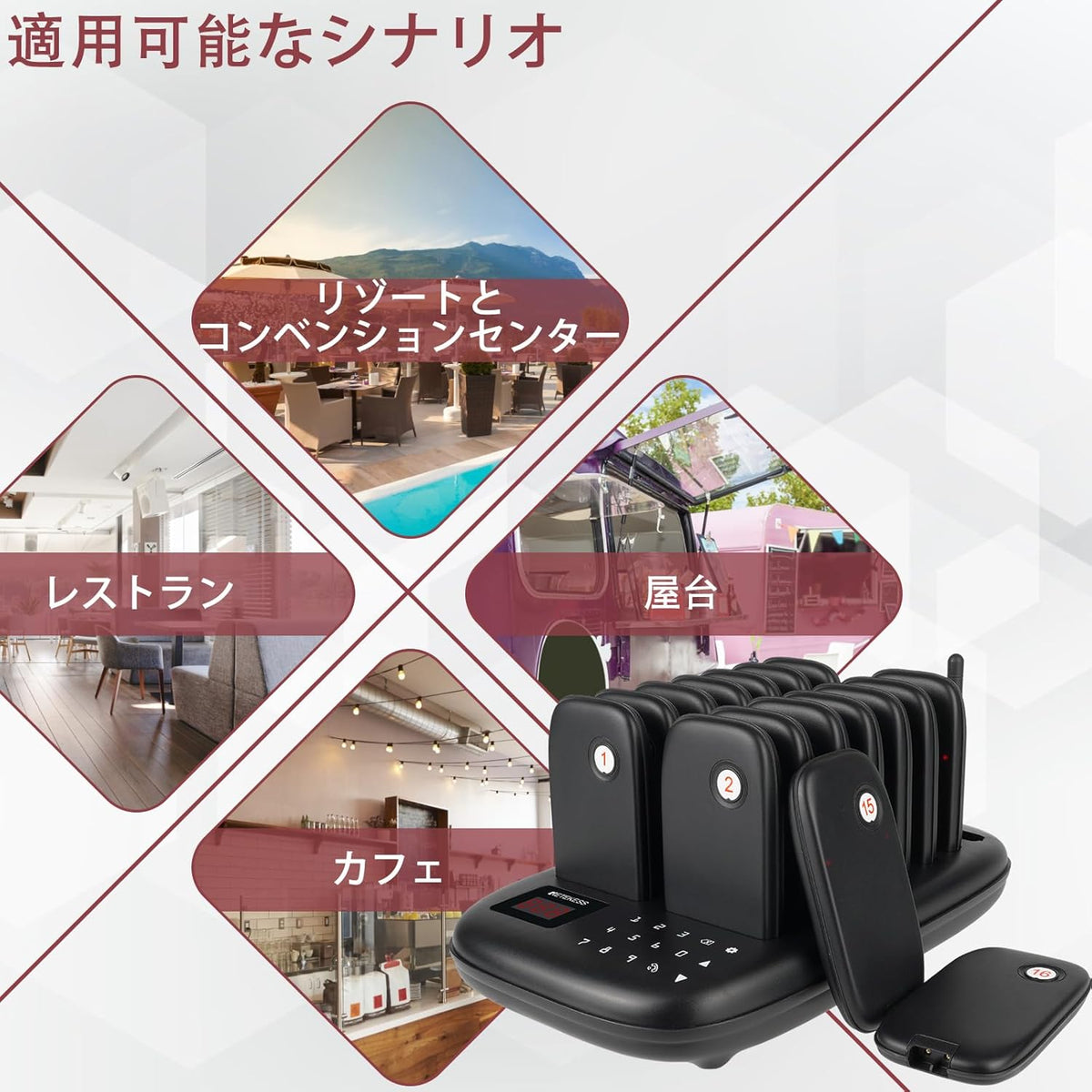 ワイヤレス呼び出しベル専門店】呼び出しシステム お客様呼び出しベル