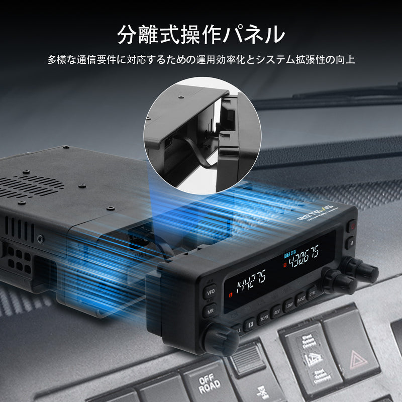 retevis
 車載 無線機  モービル機 車載型無線機 アマチュア DMRトランシーバー  臨時中継機