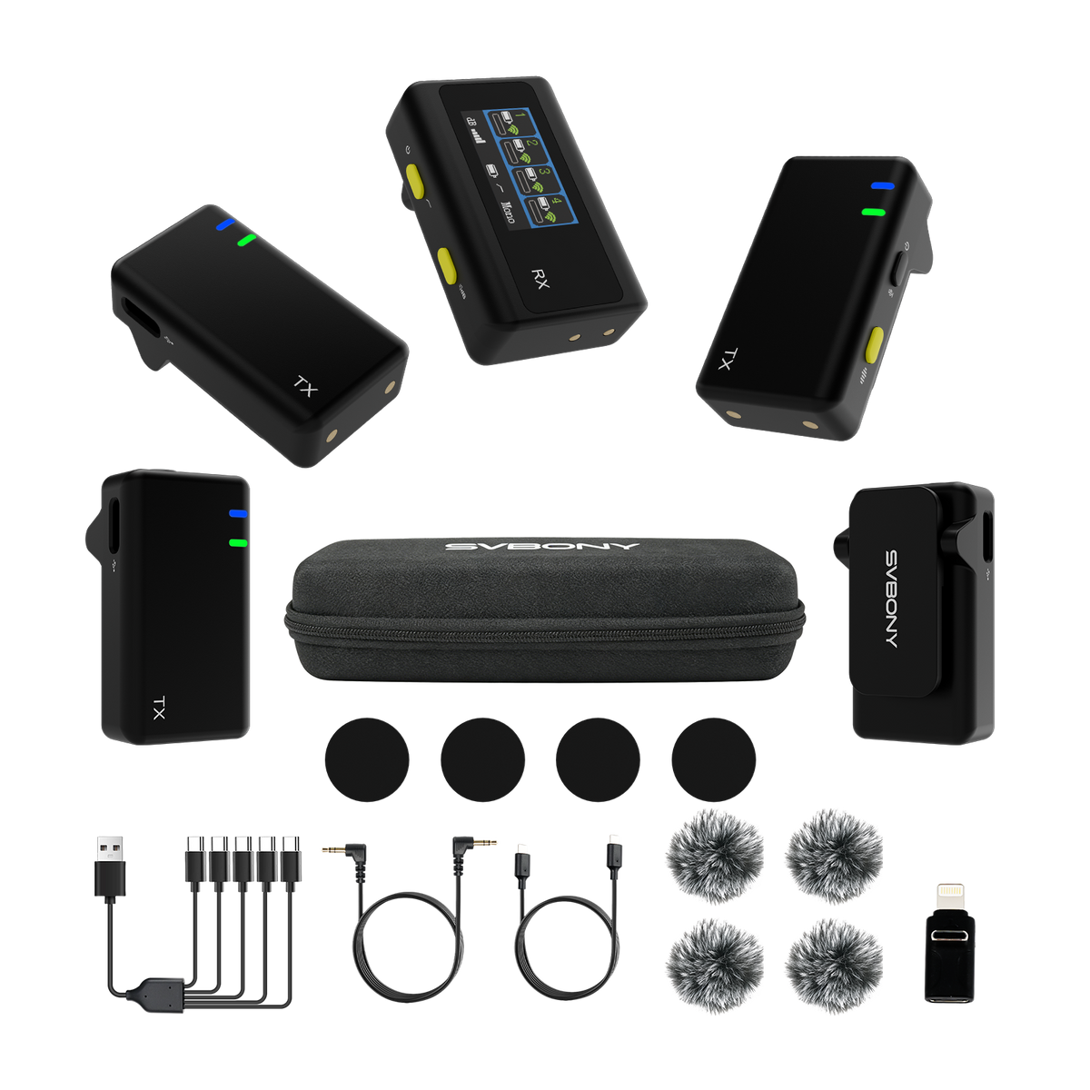 SVMic D4は、最大4台の送信機による同時録音を実現するプロ仕様の SVMic D4は、最大4台の送信機による同時録音を実現するプロ仕様の