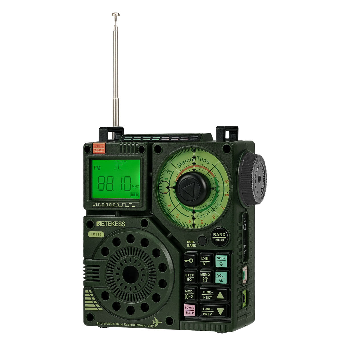 オールドラジオ機器 Retekess TR112ラジオ ポータブルラジオ アマチュア無線 vhf 短波