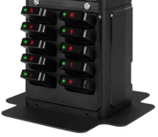 TD177 壁掛け型呼び出しベル 子機30台　充電ケース（底板付き）2台 充電ケース（底板なし）1台 専用リンク