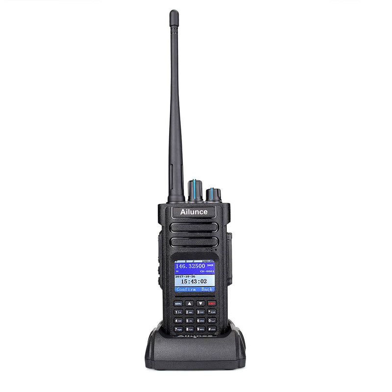 Retevis HD1 DMR 無線機 UVデュアルセグメント 10W Type-C 3200mAh Type-C LCDディスプレイ 数字全键盘 3000チャンネル デジタルフルキーボード