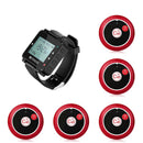 Retekess T128ワイヤレス腕時計型受信機 と2キー呼び出しボタン キャンセルキあり 腕時計型レシーバー サービスと受付業務と工場と飲食店