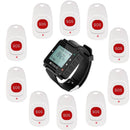 Retekess T128腕時計受信機 と10つSOS呼び出しボタン　病院用/介護用