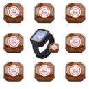 Retekess TD106 ワイヤレス呼び出しベル +呼び出しボタン 腕時計型受信機 腕時計型レシーバー 工場用無線機器 呼び出し機能