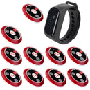 ワイヤレス 腕時計型携帯受信機 呼び出しベル 工場用・飲食店用・居酒屋・介護者・スタフィー呼び出しベル腕時計 腕の受信機