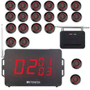 RetekessTD136 呼び出しベル と1TD019呼び出しボタンのセット 飲食店 業務用スタッフ呼び出しベル ワイヤレス呼び出しベル  送信機増設可 同時に3桁表示  店舗 飲食店 介護施設 スクリーン受信機