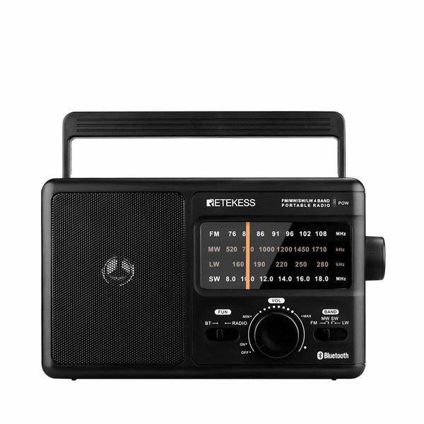 Retekess TR626ラジオ 携帯 短波ラジオ AM/FM / SW / LW 4バンドラジオ 