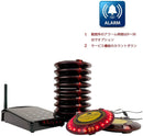 Retekess TD103ワイヤレス呼び出しシステム 1ｘホスト送信機+10ｘレシーバー 受信機  98台まで使用可能 - retekess