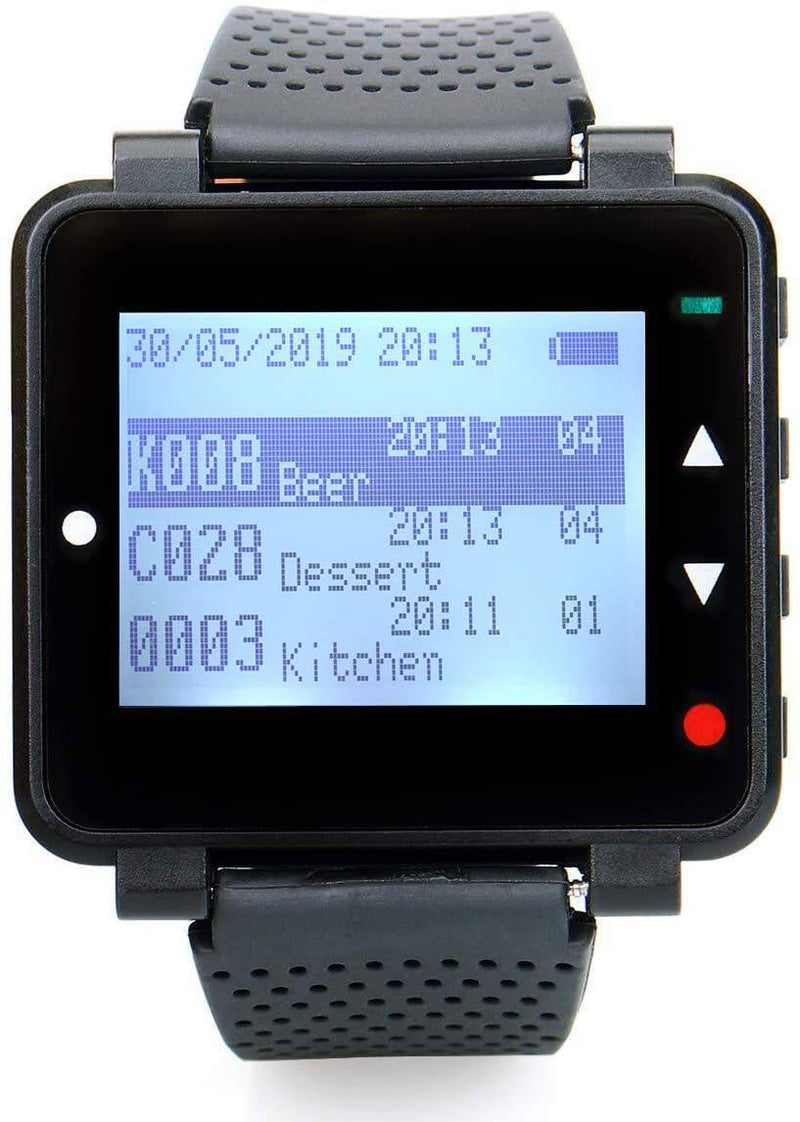 Retekess T128 腕時計受信機 呼びベル　工場用　ワイヤレス コール 飲食店 ル ブザー　呼び出しチャイム　業務用
