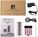 Retekess TD161 ワイヤレ呼び出しシステム 呼び出しベル　待合室 病院 受付 飲食店