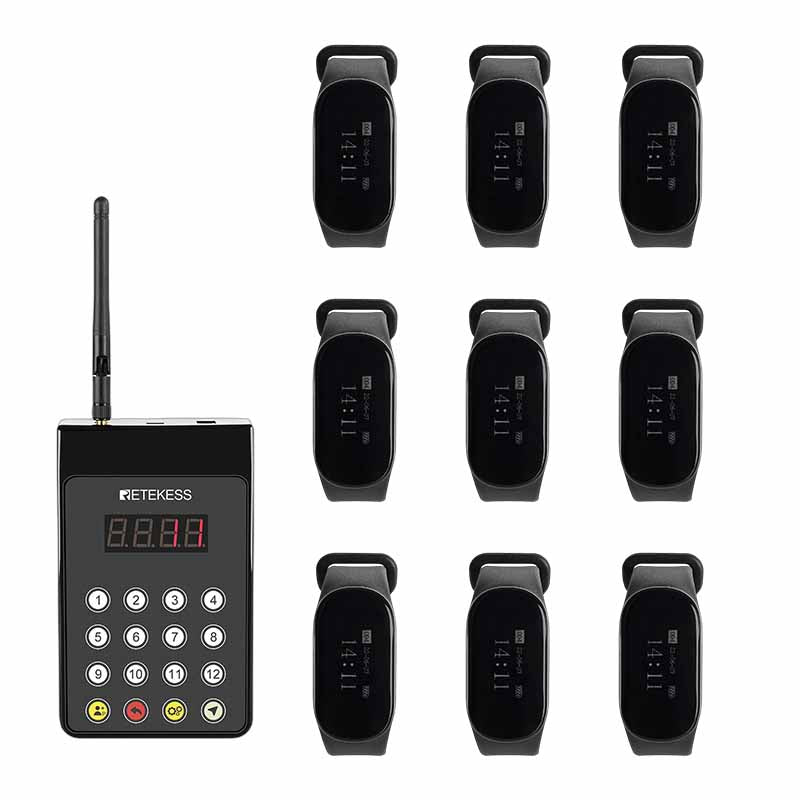 Retekess TD154呼び出しシステム(TD112腕時計型携帯受信機に Retekess TD154呼び出しシステム(TD112腕時計型携帯受信機に