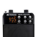 RetekessTR619 拡声器 スピーカー  FMラジオ付き音声増幅器マイク（通常版）イベント/講演/集会/学校行事/観光ガイドなどに最適