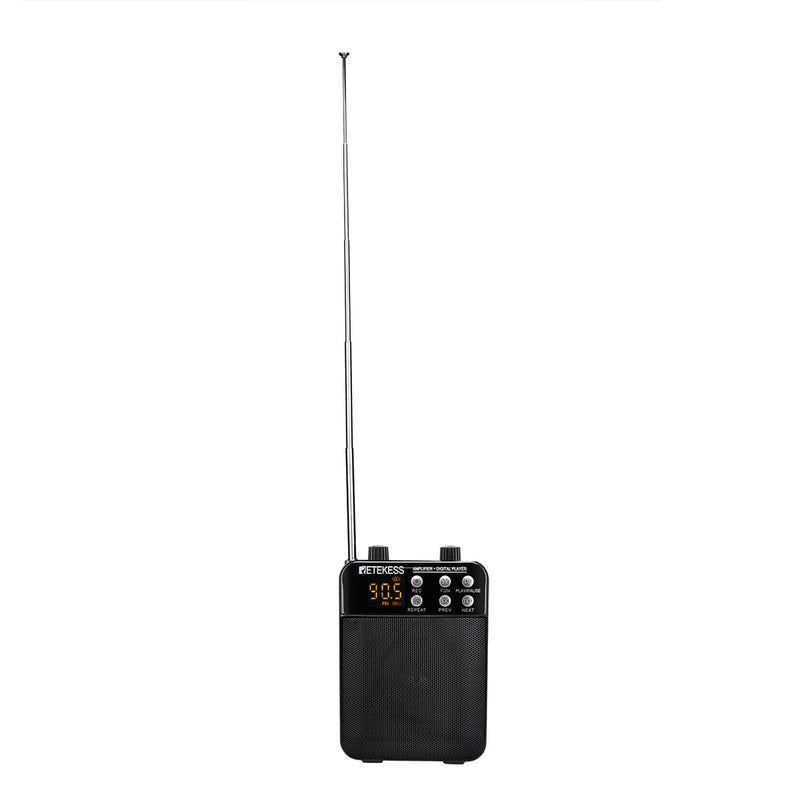RetekessTR619 拡声器 スピーカー  FMラジオ付き音声増幅器マイク（通常版）イベント/講演/集会/学校行事/観光ガイドなどに最適