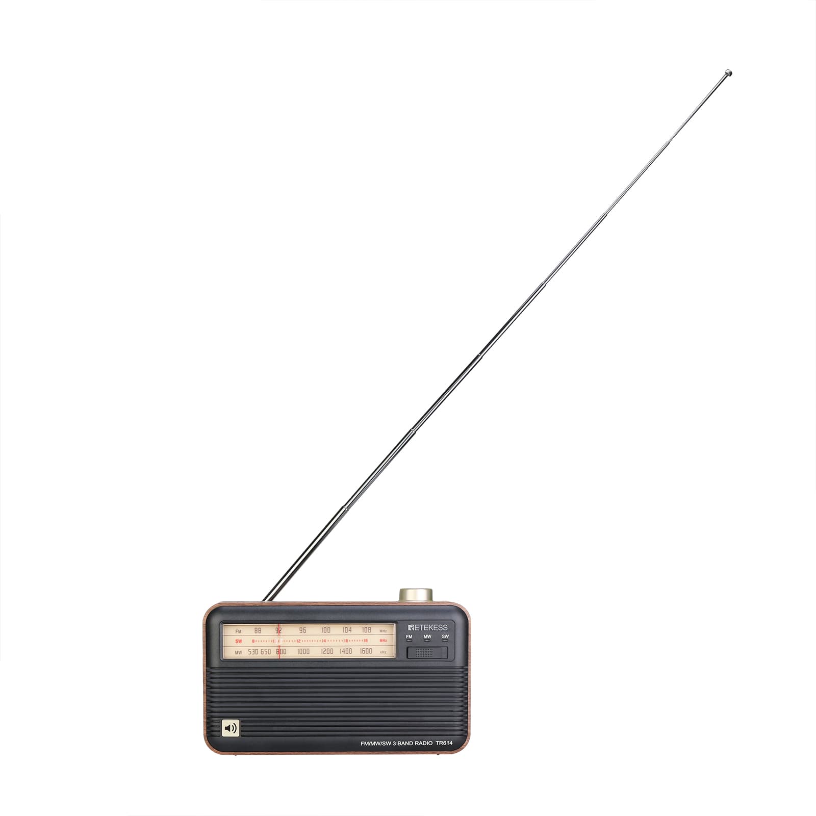 Retekess TR614 AM FM SW レトロラジオ 軽量ラジオ