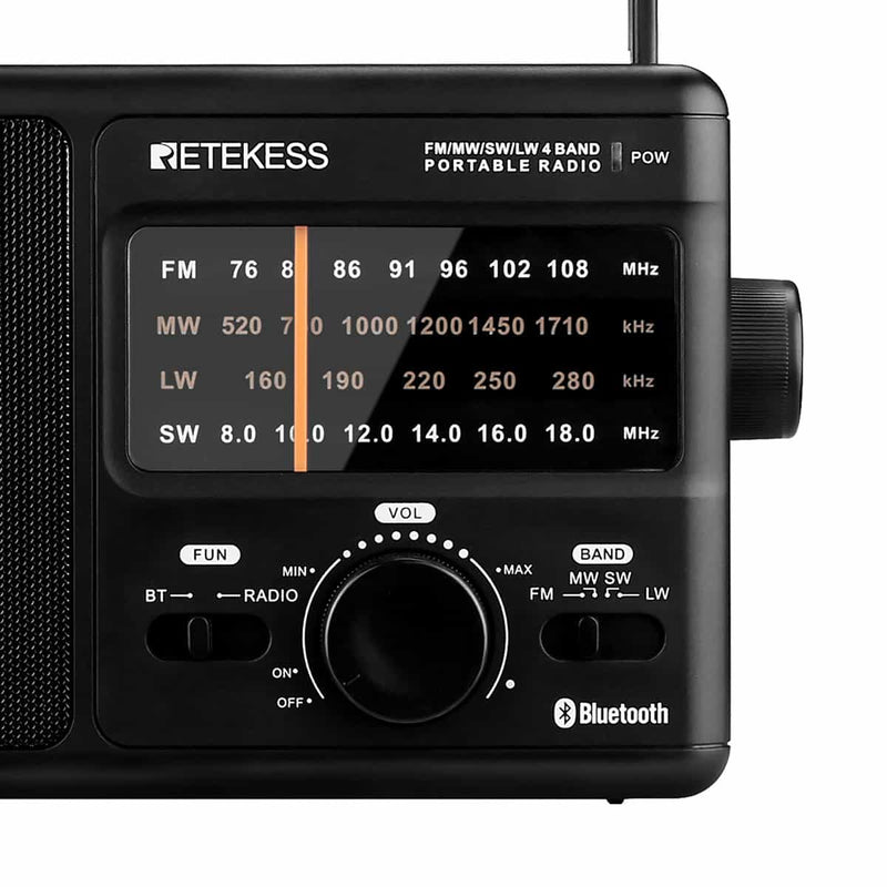 Retekess TR626ラジオ 携帯 短波ラジオ AM/FM / SW / LW 4バンドラジオ 